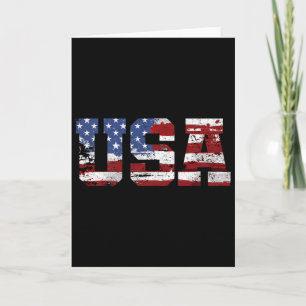 American Flag Usa United States Of America Us 4th Card