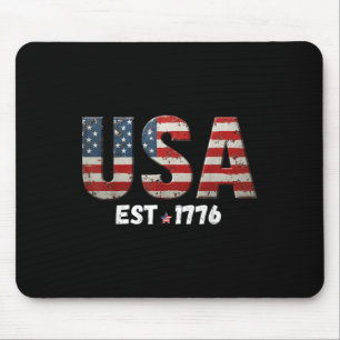 American Flag Usa United States Of America Us 4th Mouse Mat