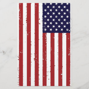 American Flag, USA/US Stationery