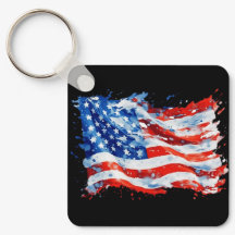 American Flag USA Watercolor 4th of July