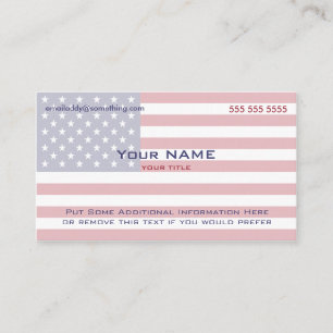 American Flag version 5 Business Card