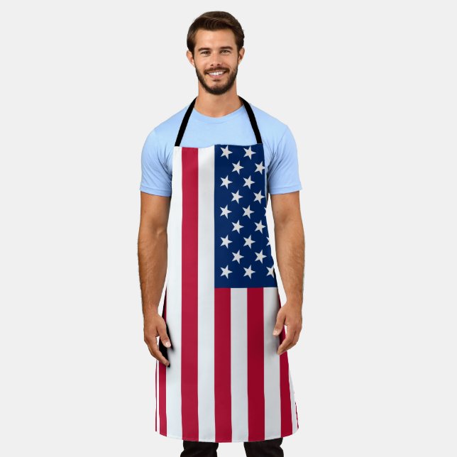 American Flag - vertical Apron (Worn)