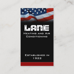 American Flag Vertical Business Card
