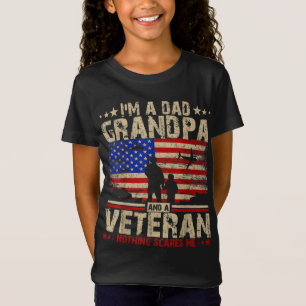 American Flag Veterans Day I'm a Dad Grandpa and a T-Shirt