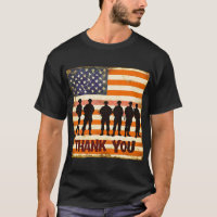 American Flag Veterans For Your Service Thank you