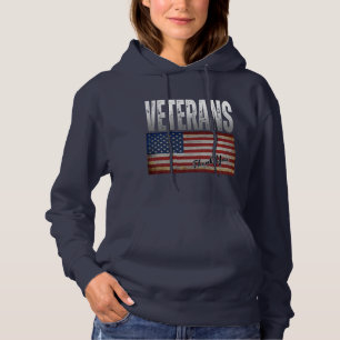 AMERICAN FLAG VETERANS THANK YOU 4TH OF JULY HOODIE
