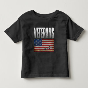 AMERICAN FLAG VETERANS THANK YOU 4TH OF JULY TODDLER T-Shirt