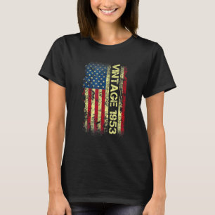 American Flag Vintage 1953 69th Birthday T-Shirt