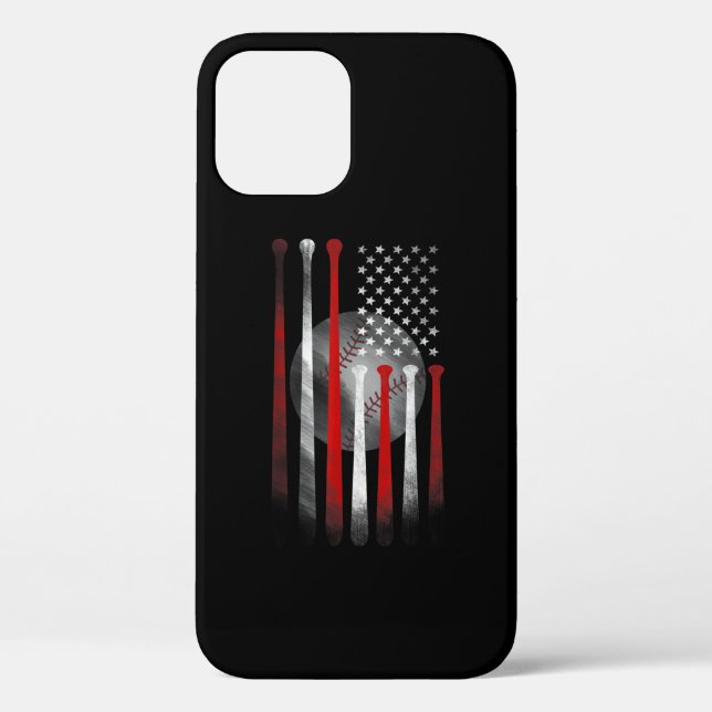 American Flag Vintage Baseball Case-Mate iPhone Case (Back)