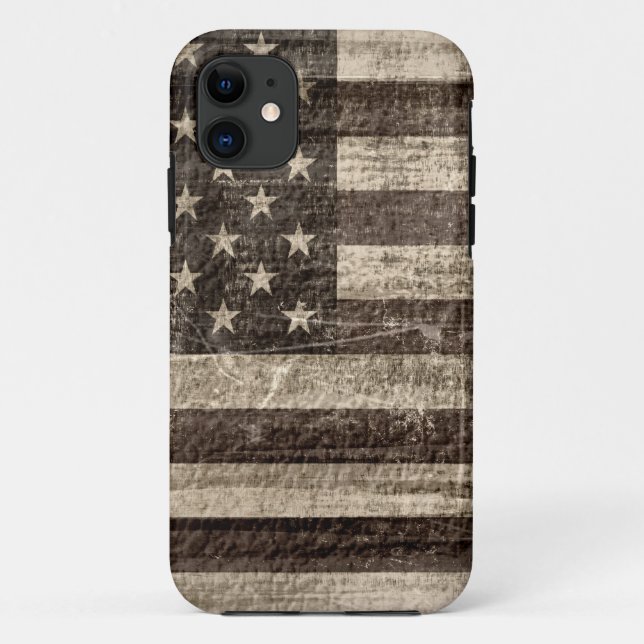 American Flag Vintage Case-Mate iPhone Case (Back)