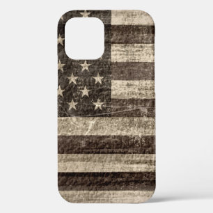 American Flag Vintage iPhone 12 Pro Case