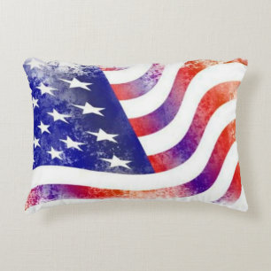 American Flag Vintage Design Decorative Cushion