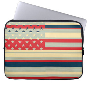 American Flag Vintage Laptop Sleeve