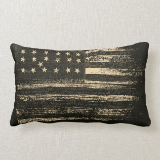 American Flag Vintage  Lumbar Cushion