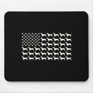 American Flag Vintage Patriotic Dachshund Dad Mouse Mat