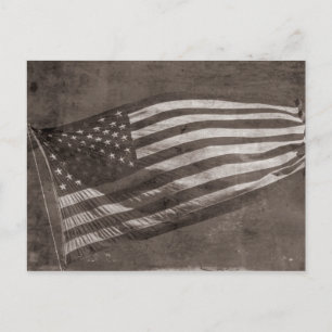 American Flag Vintage Postcard