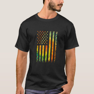 American Flag Vintage Tie Dye USA Patriotic T-Shirt