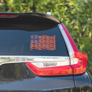 American flag vinyl sticker decal