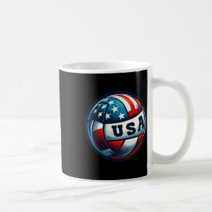 American Flag Volleyball Basketball Patriotic Us 4 Coffee Mug