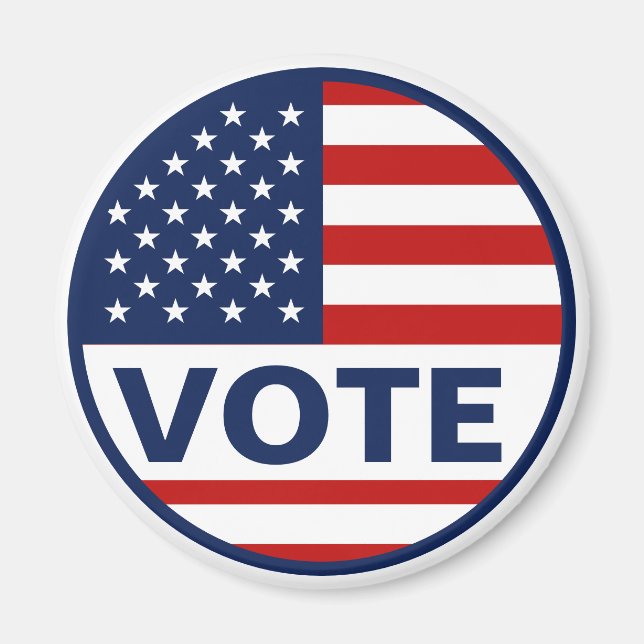 American Flag Vote  Magnet (Front)