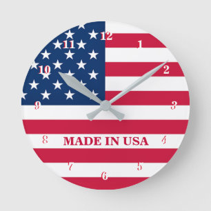 American Flag Wall Clock