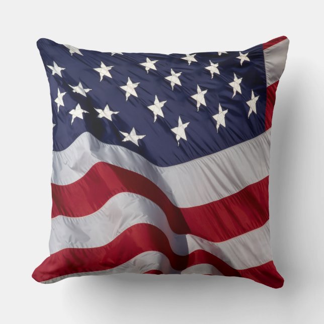 American Flag wall clock Cushion (Front)