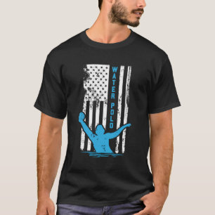 American Flag Water Polo Proud Player Coach Team G