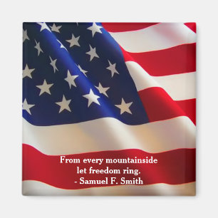 American Flag Wave Customisable Magnet