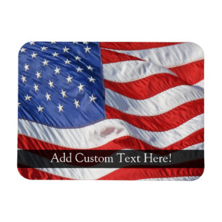 American Flag, Waving in Wind Magnet