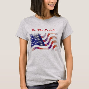 American Flag We The People Women's T-Shirt