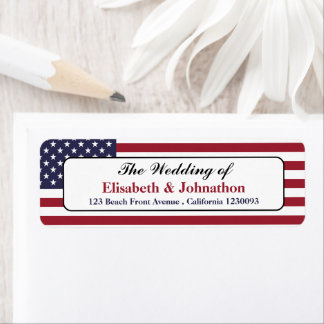 American Flag Wedding