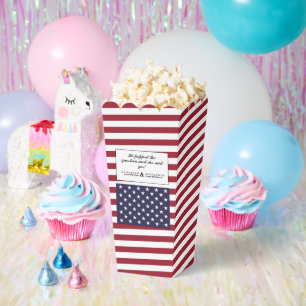 American Flag Wedding Favour Box