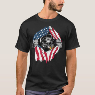 American Flag Welder Patriotic Usa 4Th Of July T-Shirt