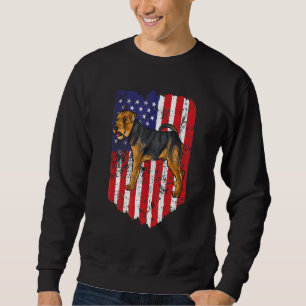 American Flag Welsh Terrier 4th Of July Usa Sweatshirt