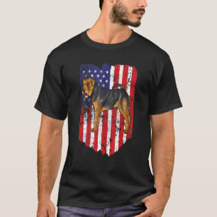 American Flag Welsh Terrier 4th Of July Usa T-Shirt