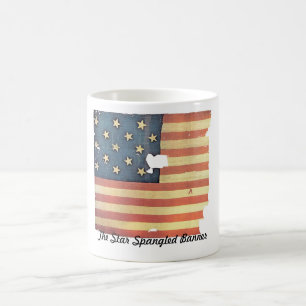 American Flag with 15 Stars - Star Spangled Banner Coffee Mug