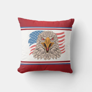 American Flag with an Eagle  Cushion