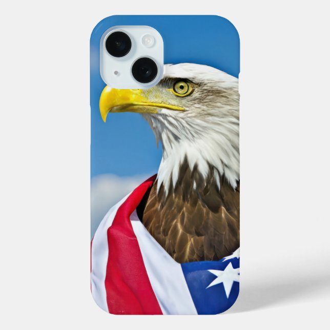 American Flag With Bald Eagle Case-Mate iPhone Case (Back)