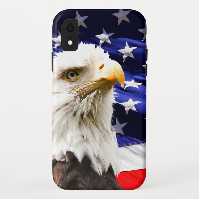 American Flag with Bald Eagle Case-Mate iPhone Case (Back)