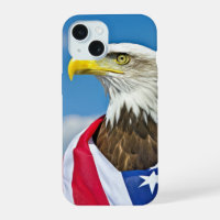 American Flag With Bald Eagle