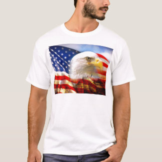 American Flag with Bald Eagle T-Shirt