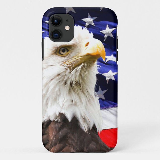 American Flag with Eagle Case-Mate iPhone Case (Back)