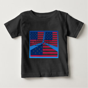 American Flag with Hakuna Matata: Patriotic Design Baby T-Shirt