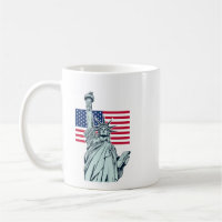 American Flag with Lady Liberty  