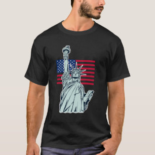 American Flag with Lady Liberty T-Shirt