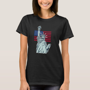 American Flag with Lady Liberty T-Shirt