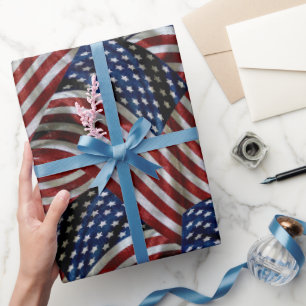 American Flag Wrapping Paper