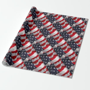 American Flag Wrapping Paper