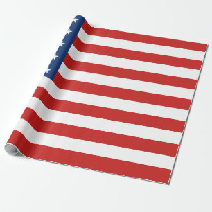 American Flag Wrapping Paper