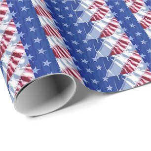American Flag Wrapping Paper